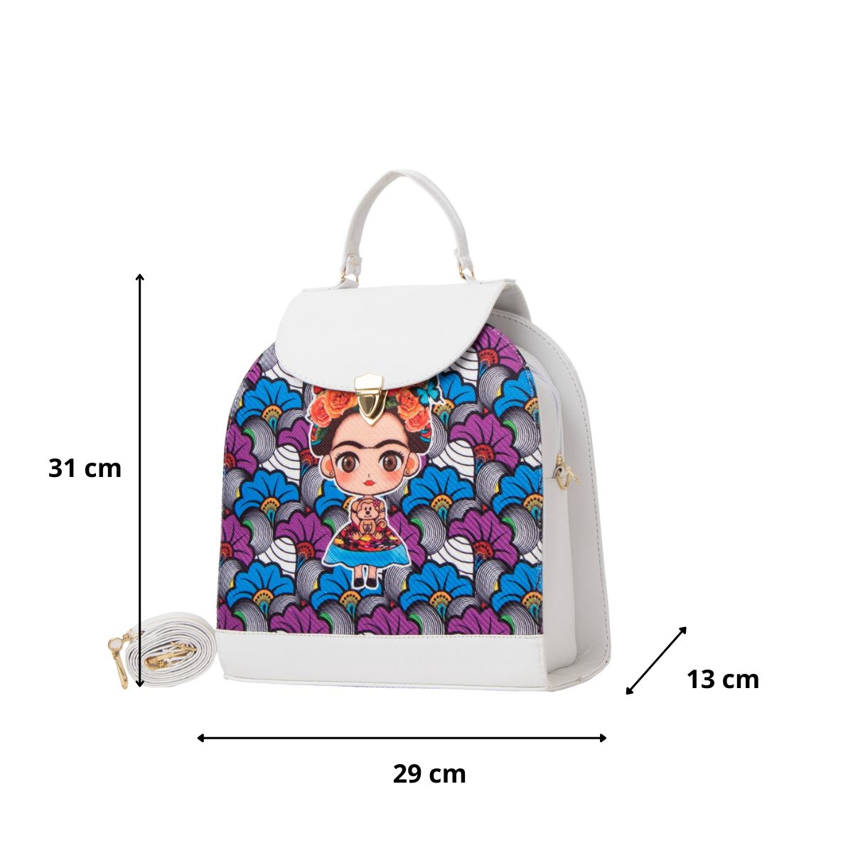 Foto 4 pulgar | Bolso Yute De Mujer Fana Sabina Color Blanco Bonita