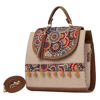 Foto 2 | Bolso Yute De Mujer Fana Roma Color Camel Reforzada