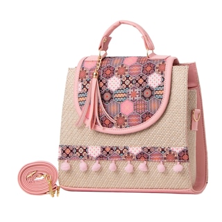 Foto 2 | Bolsa Yute Para Mujer Fana Roma Color Rosa Espectacular