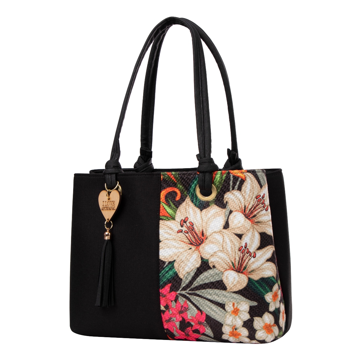 Foto 3 pulgar | Bolsa Yute De Mujer Fana Palmira Color Negro Se Única