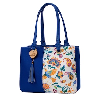 Foto 2 | Bolsa Yute Para Mujer Fana Palmira Color Azul Elegante