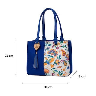 Foto 3 | Bolsa Yute Para Mujer Fana Palmira Color Azul Elegante