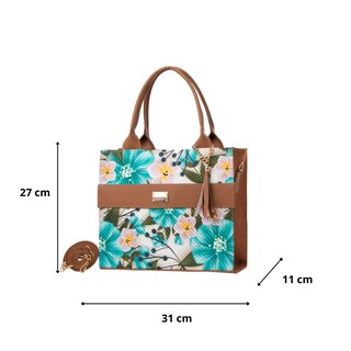 Foto 3 | Bolsa Yute Para Mujer Fana Suri Color Aqua Elegante