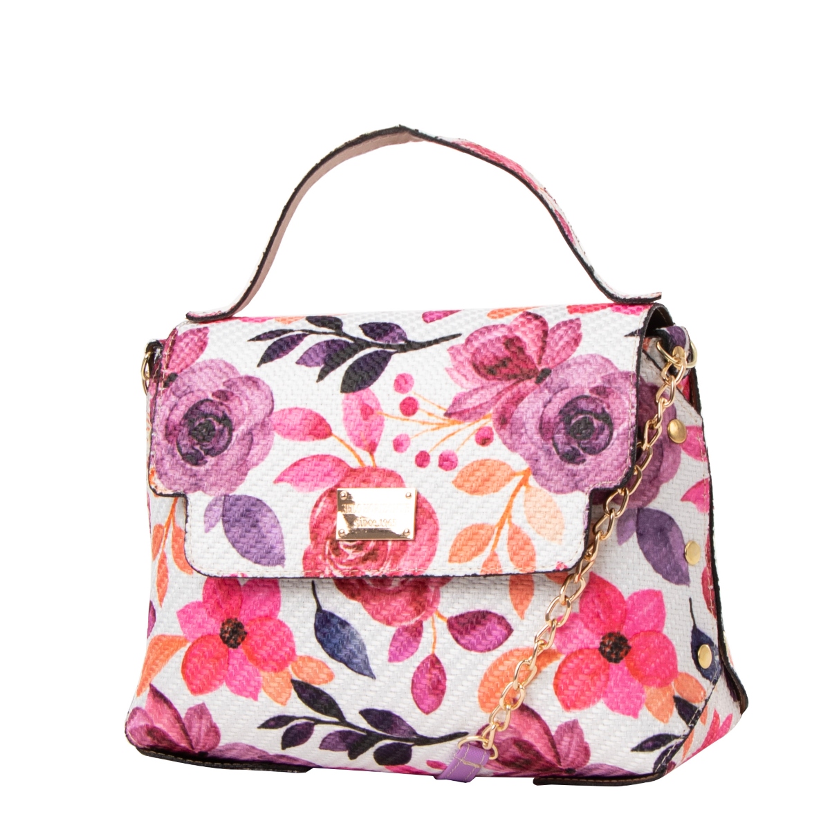 Foto 2 | Bolso Yute De Mujer Fana Rita Color Blanco Lúcela