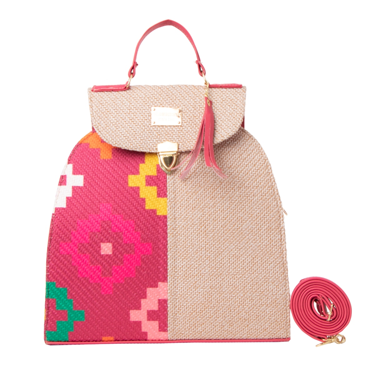 Foto 2 pulgar | Bolsa Yute Para Mujer Fana Tana Color Fiusha Fashions