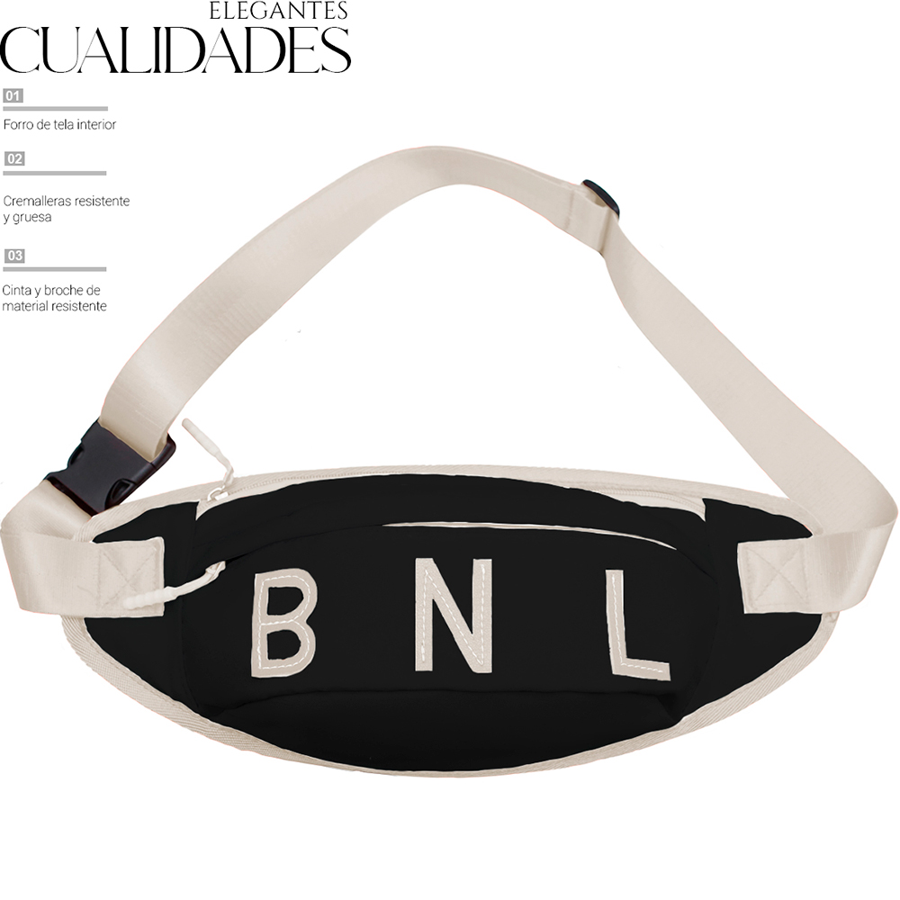 Foto 2 | Bolso Riñonera De Moda Multifuncional Casual Cangurera Negro