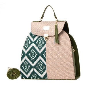 Foto 2 | Bolsa Yute De Mujer Fana Tana Color Verde Especial