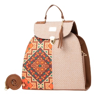 Foto 2 | Bolsa Yute Para Mujer Fana Tana Color Camel Lúcela