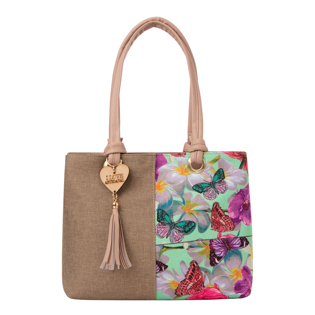 Bolsa Yute De Mujer Fana Palmira Color Maquillaje Sensacional