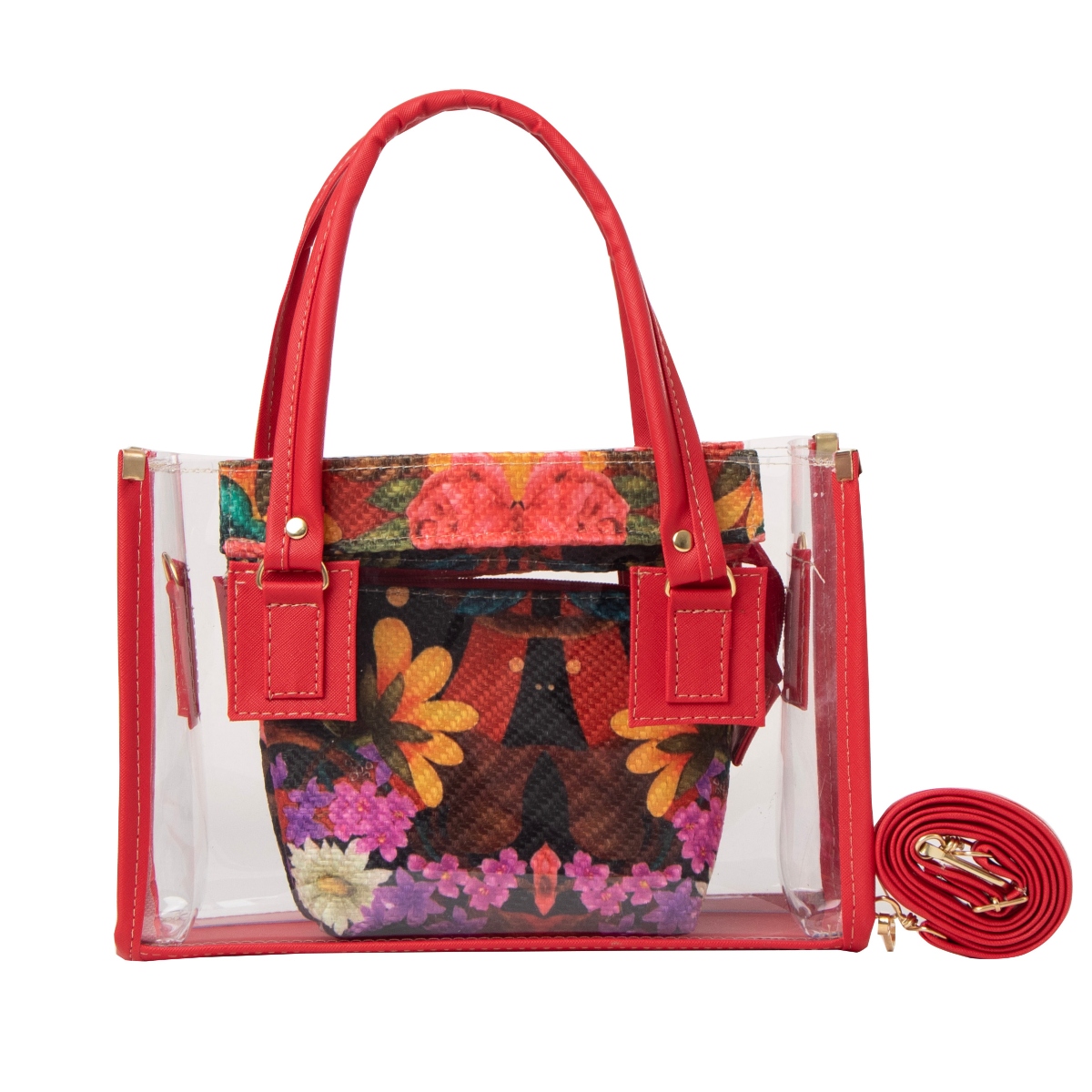 Bolso Para Mujer Fana Saya Color Rojo Reforzada