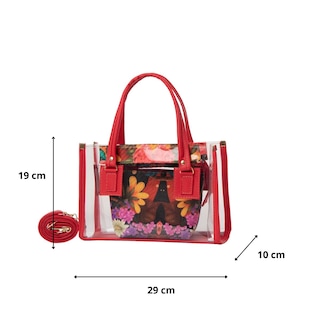 Foto 3 | Bolso Para Mujer Fana Saya Color Rojo Reforzada
