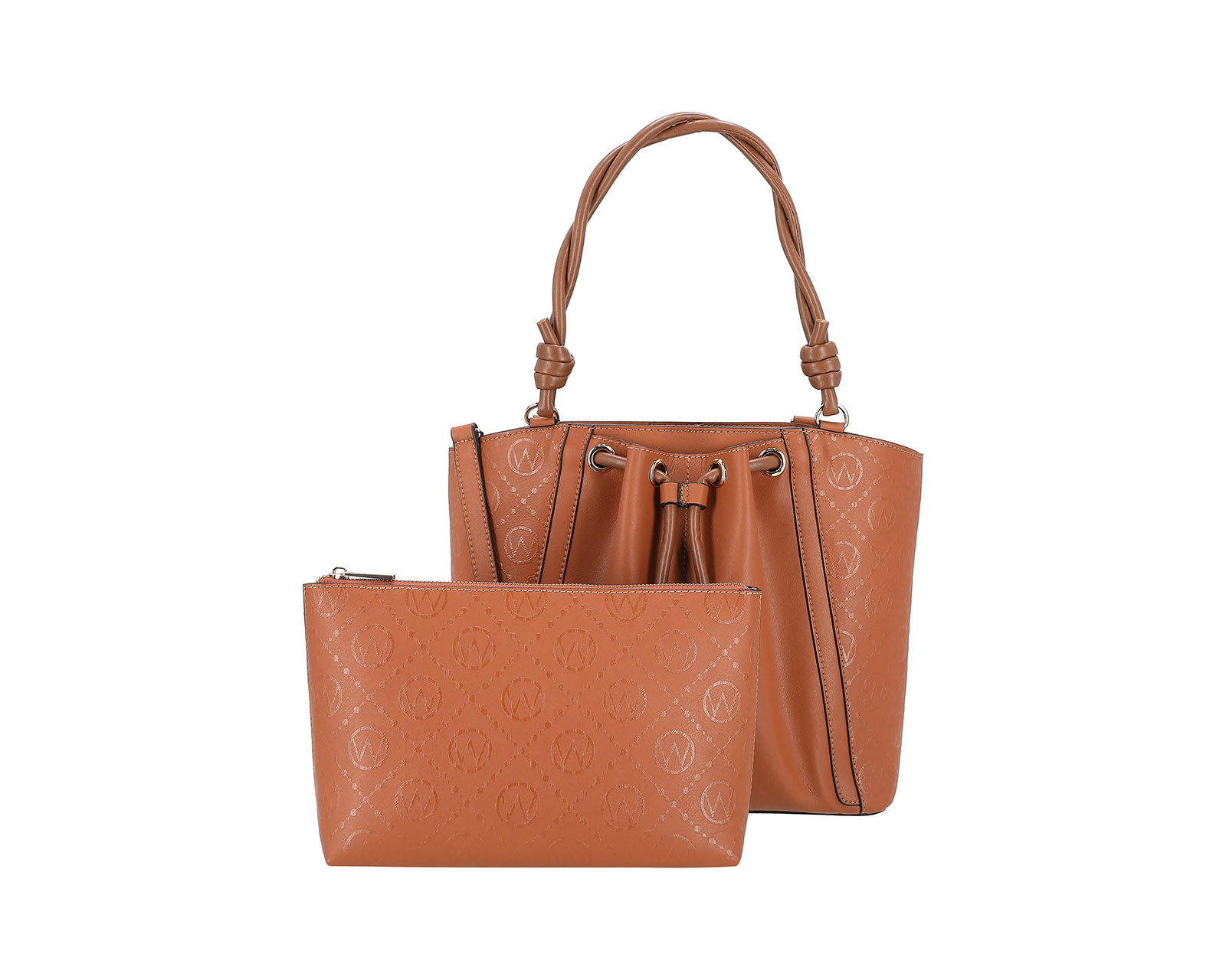 Foto 2 | Bolsa Tote Westies Hbsetinowe Marrón Sintetico