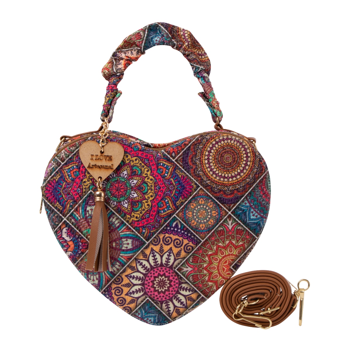 Bolso Yute De Mujer Fana Pascuala Color Camel Preciosa