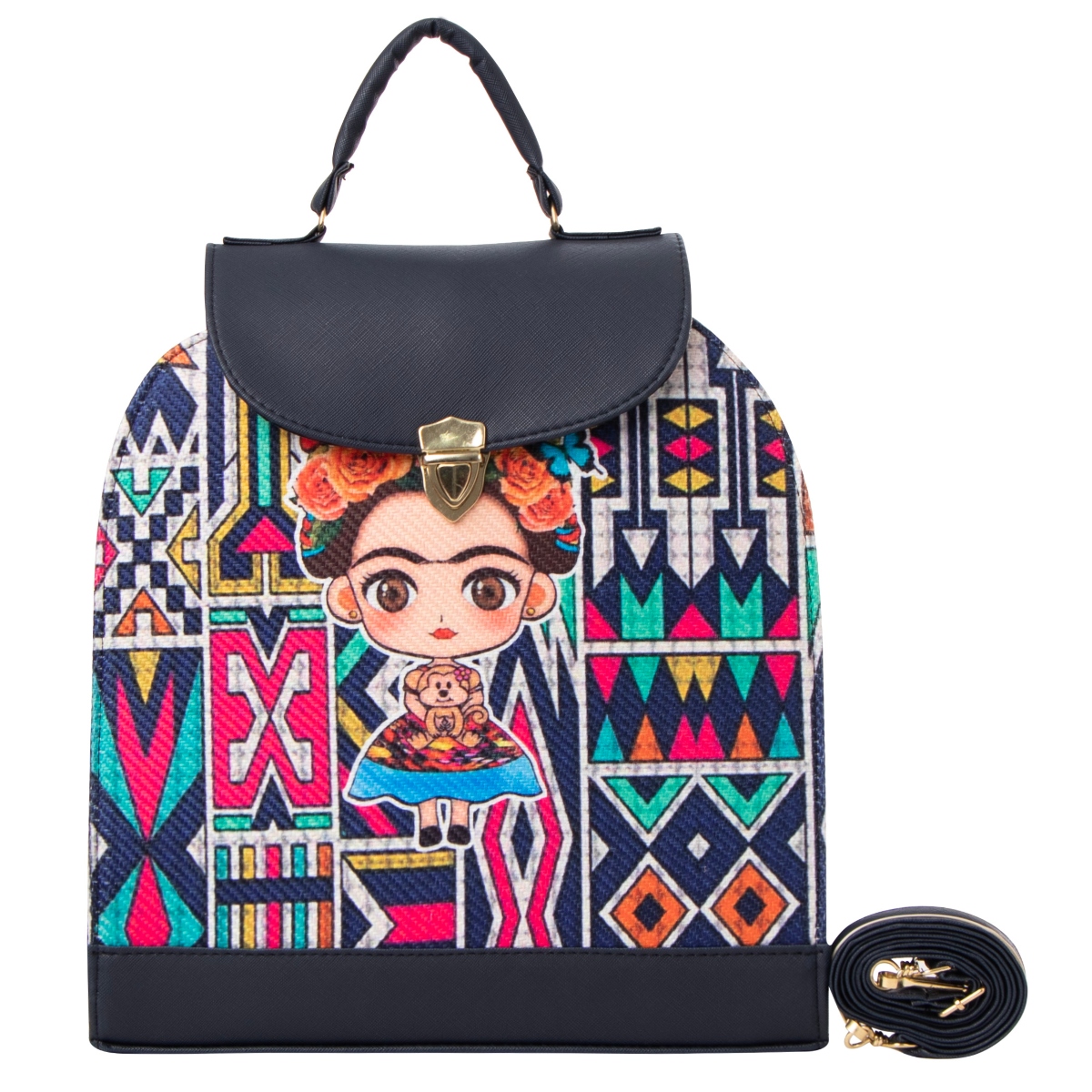Bolsa Yute Para Mujer Fana Sabina Color Marino Preciosa