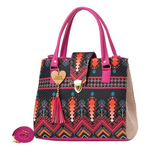 Foto 2 | Bolsa Yute Para Mujer Fana Polonia Color Buganvilia Premium
