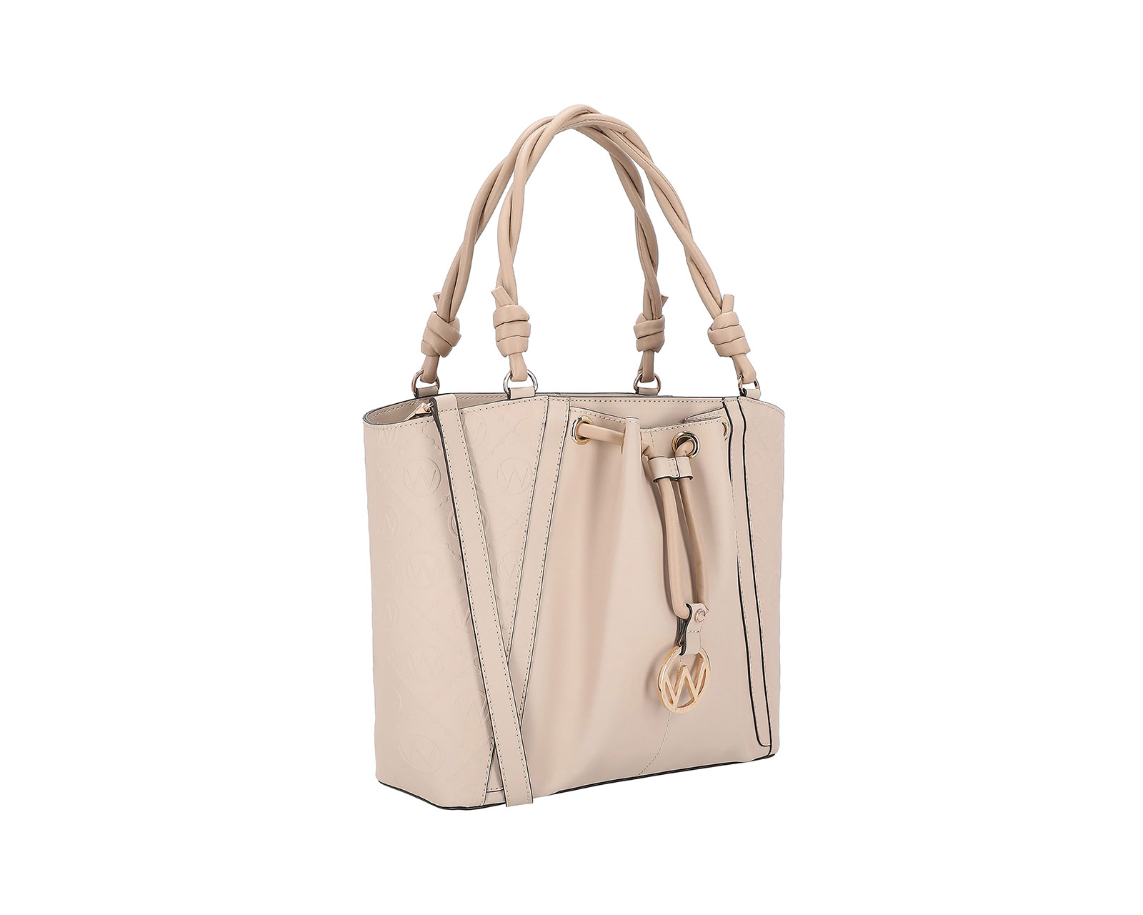 Bolsa Tote Westies Hbsetinowe Beige Sintetico