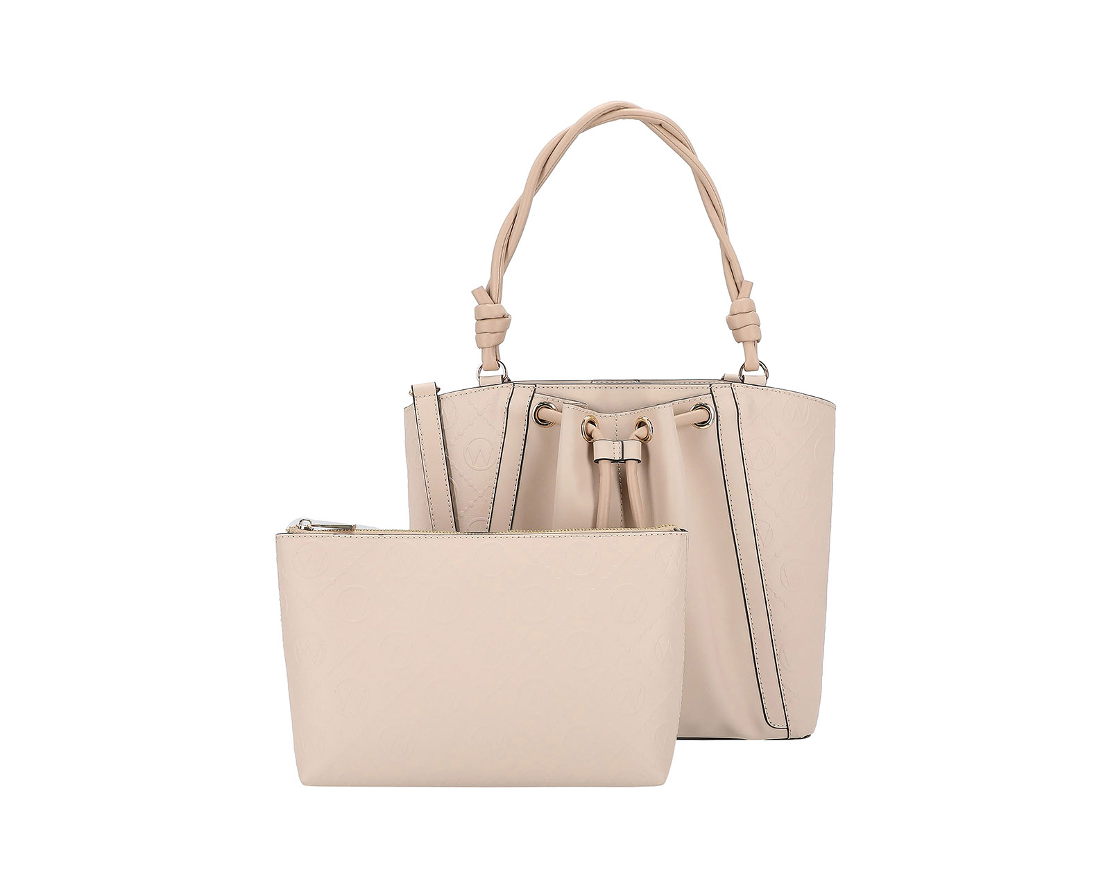 Foto 2 | Bolsa Tote Westies Hbsetinowe Beige Sintetico