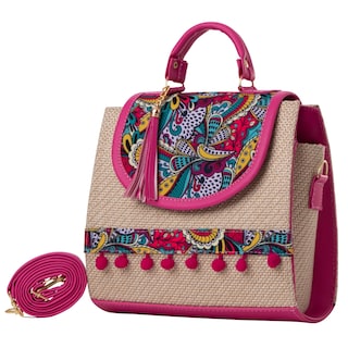 Foto 2 | Bolso Yute De Mujer Fana Roma Color Buganvilia Fashions