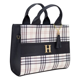 Foto 2 | Bolso Para Dama Beige Escoces Negro Sintetico Irais Nueva Imagen