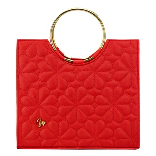 Foto 1 | Bolso Para Dama Rojo Dapra Capitonado Sintetico Sherlyn Nueva Imagen