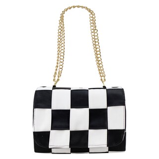 Foto 1 | Bolso Para Dama Blanco Cabra Tejido Negro Sintetico Naomi Nueva Imagen