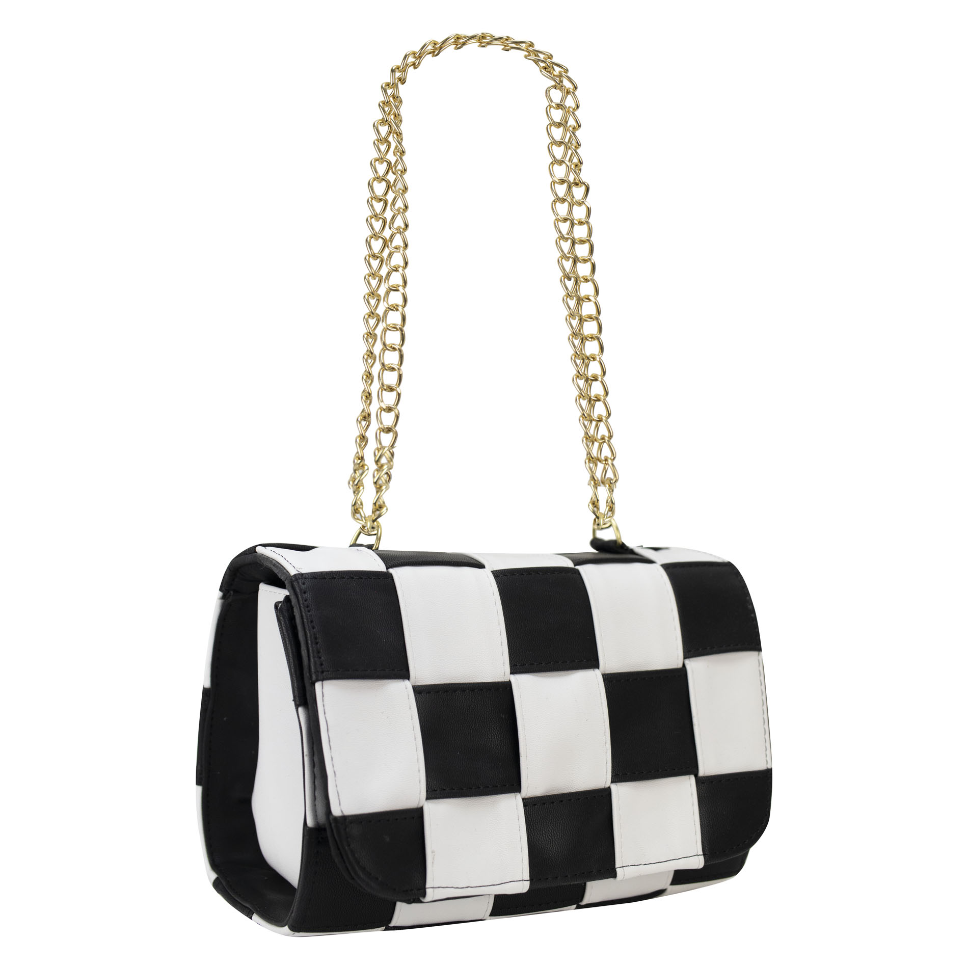 Foto 2 | Bolso Para Dama Blanco Cabra Tejido Negro Sintetico Naomi Nueva Imagen