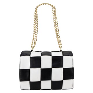 Foto 3 | Bolso Para Dama Blanco Cabra Tejido Negro Sintetico Naomi Nueva Imagen