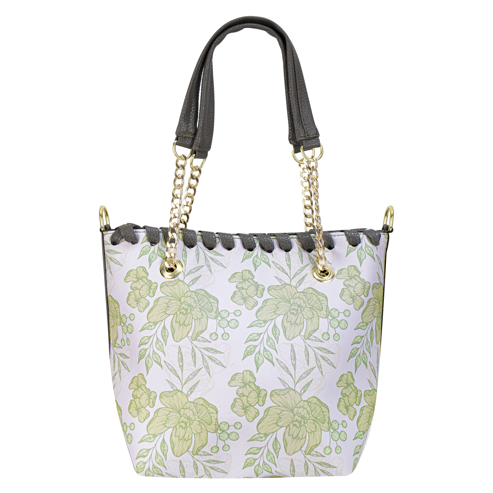 Bolso Para Dama Verde Musgo Flor Pimienta Sintetico Kate Nueva Imagen