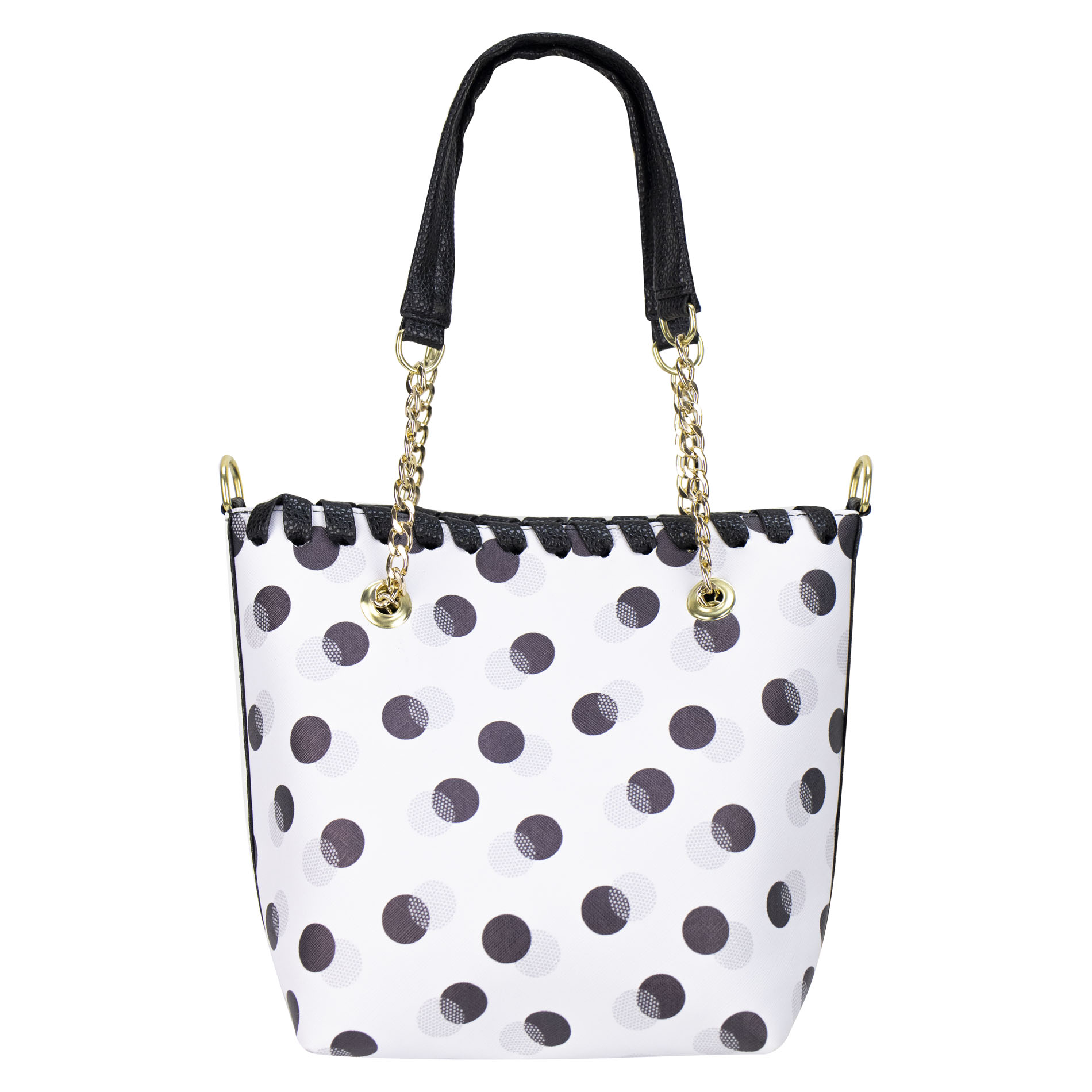 Foto 1 | Bolso Para Dama Negro Lunares Sintetico Kate Nueva Imagen