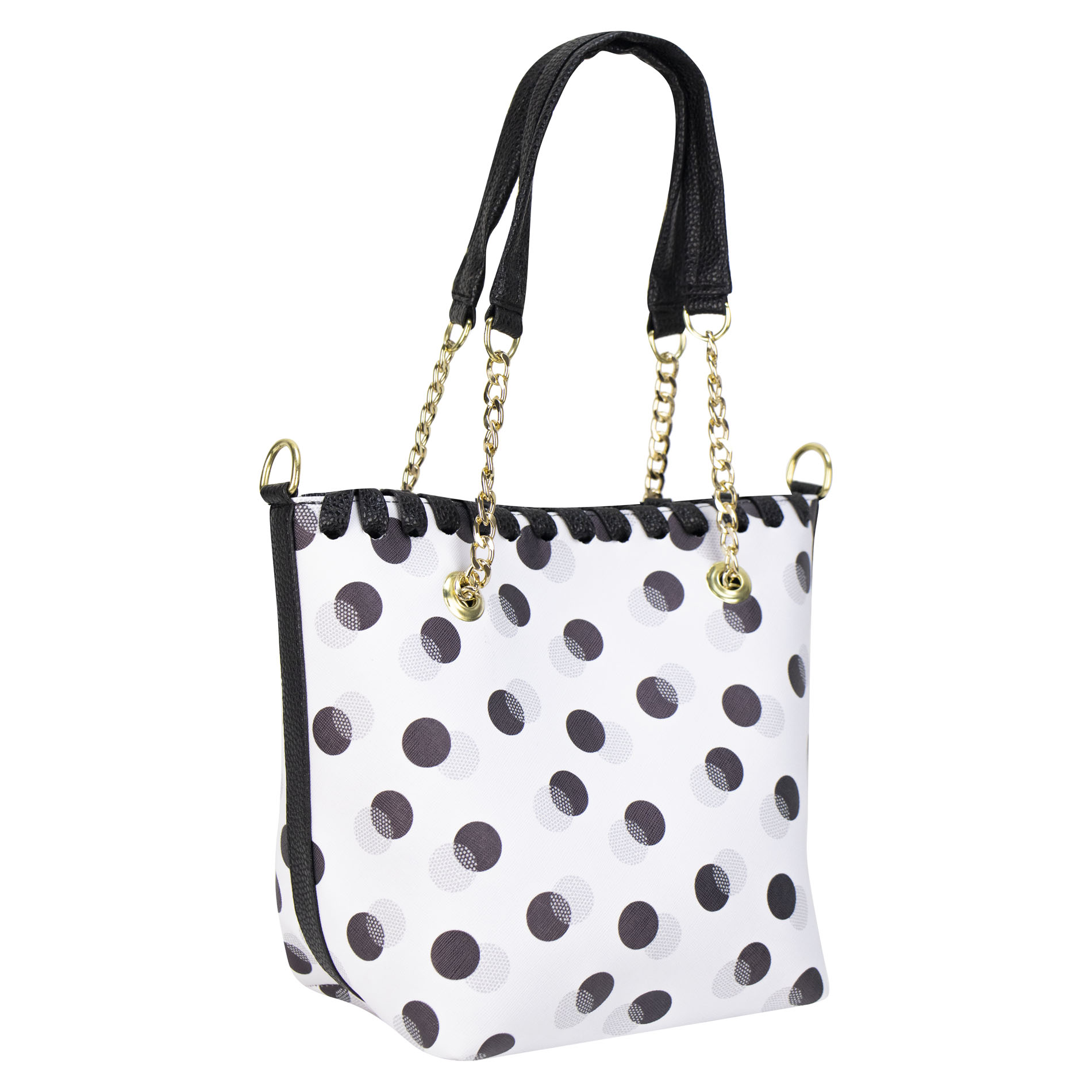Foto 2 | Bolso Para Dama Negro Lunares Sintetico Kate Nueva Imagen