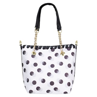 Foto 3 | Bolso Para Dama Negro Lunares Sintetico Kate Nueva Imagen