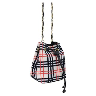 Foto 2 | Bolso Para Dama Negro Escoces Rojo Textil/sintetico Rubi Nueva Imagen