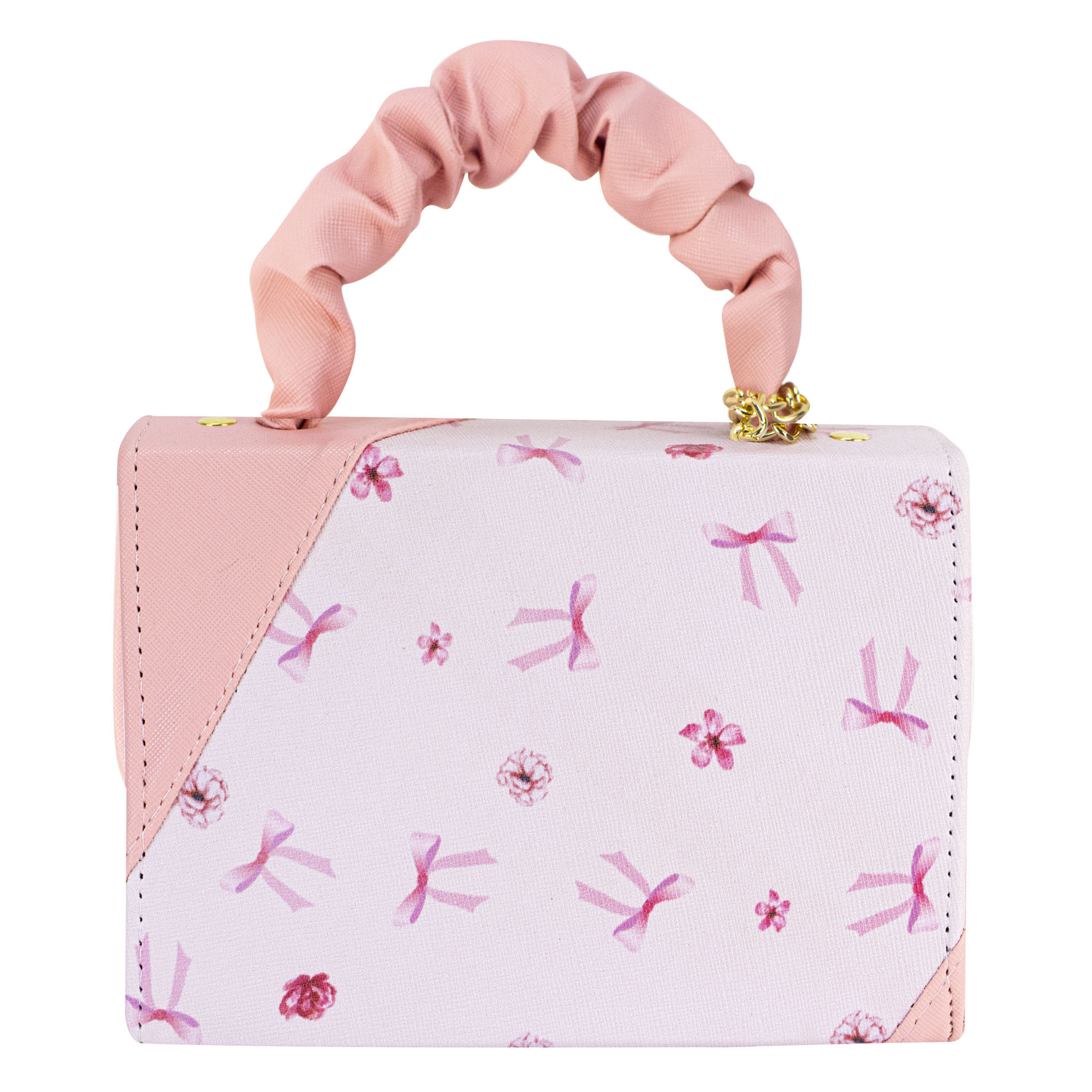 Foto 4 pulgar | Bolso Para Niña Petalo Moños Coquette Sintetico Baby Greta Nueva Imagen