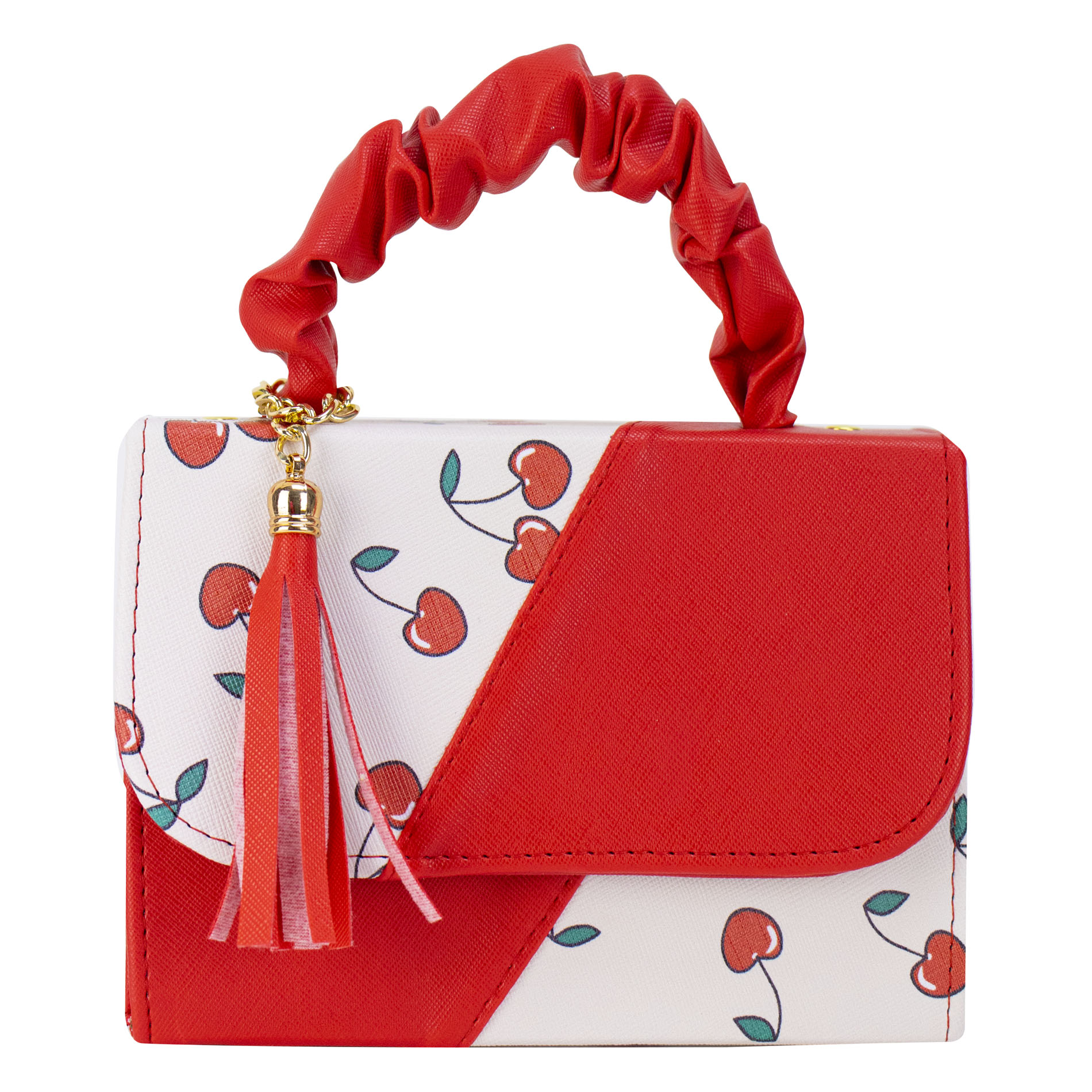 Foto 1 | Bolso Para Niña Rojo Cerezas Sintetico Baby Greta Nueva Imagen