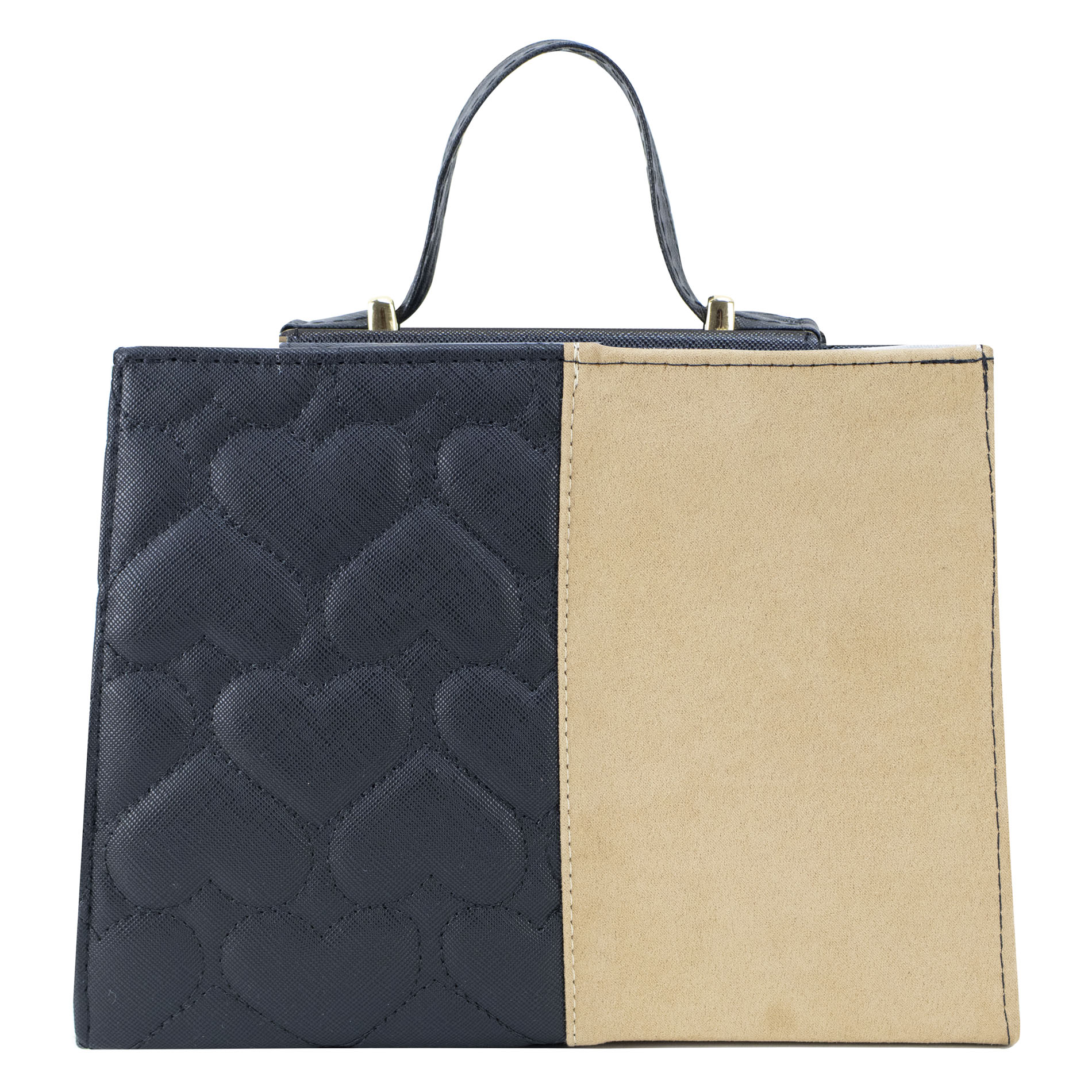 Foto 4 pulgar | Bolso Para Dama Negro Durazno Corazón Textil/sintetico Gina Nueva Imagen