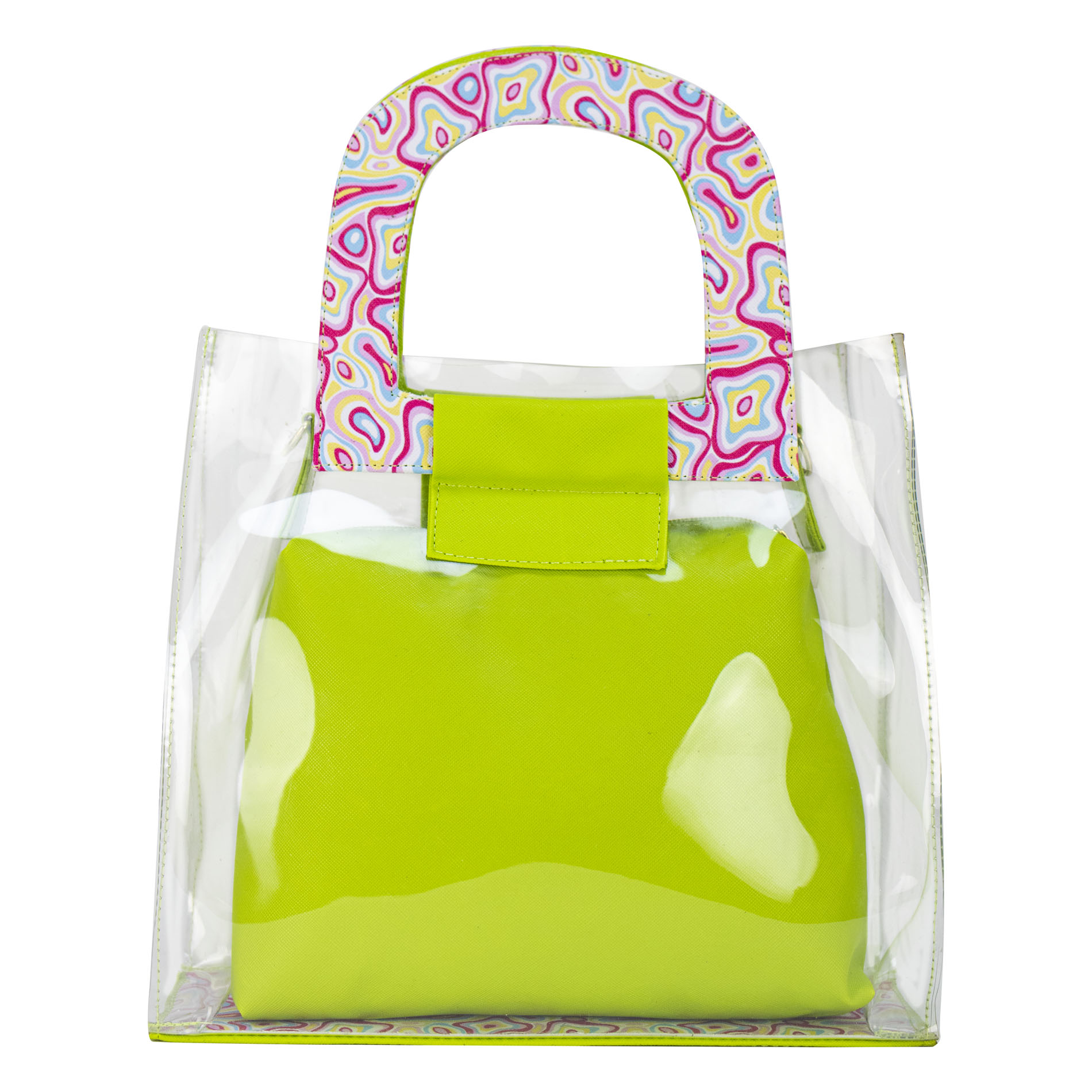 Foto 1 | Bolso Para Dama Verde Manzana Ondas Retro Sintetico Micaela Nueva Imagen