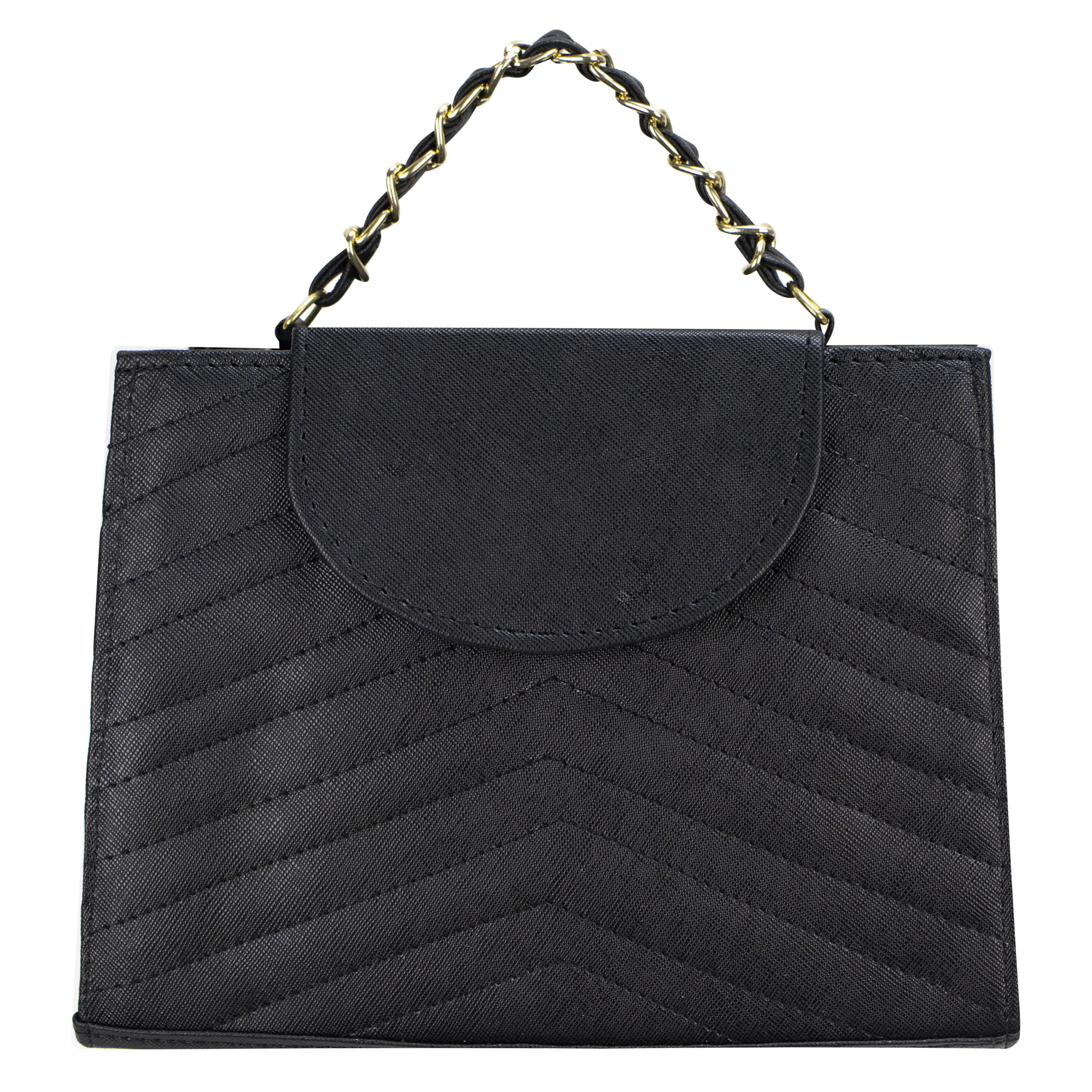 Bolso Para Dama Negro Dapra Zic Zac Sintetico Aída Nueva Imagen