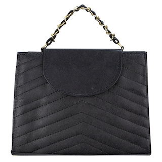 Foto 1 | Bolso Para Dama Negro Dapra Zic Zac Sintetico Aída Nueva Imagen