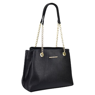 Foto 2 | Bolso Para Dama Negro Lichi Sintetico Shamila Nueva Imagen