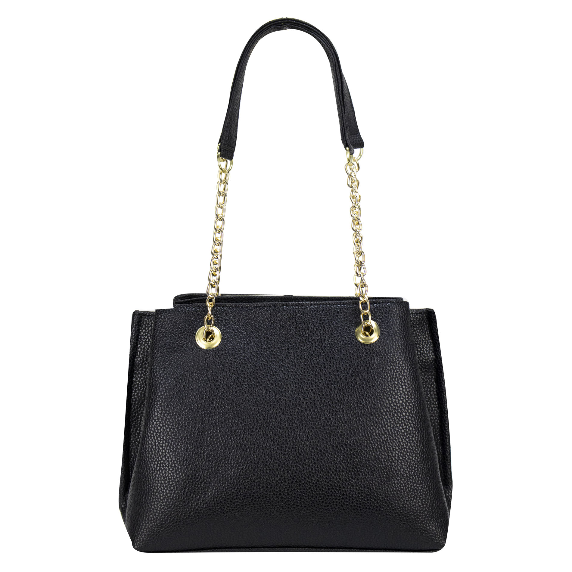 Foto 3 | Bolso Para Dama Negro Lichi Sintetico Shamila Nueva Imagen