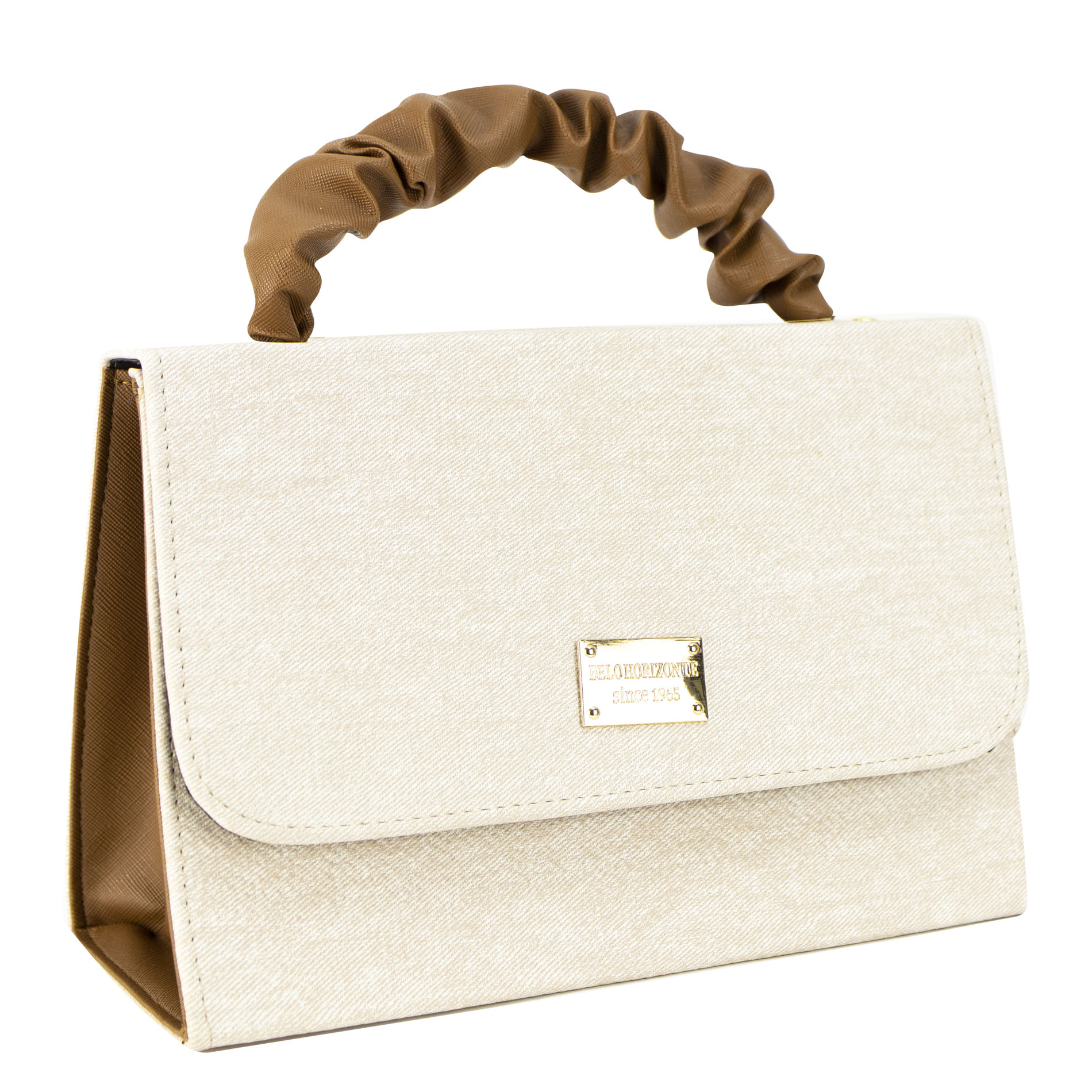 Foto 2 | Bolso Para Dama Beige Celine Camel Sintetico Greta Nueva Imagen