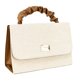 Foto 2 | Bolso Para Dama Beige Celine Camel Sintetico Greta Nueva Imagen