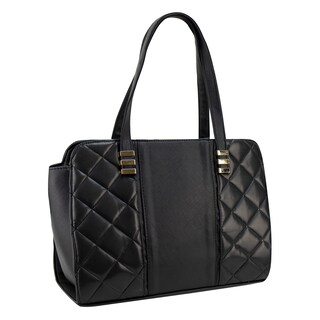 Foto 2 | Bolso Para Dama Negro Fiorella Capitonado Sintetico Alba Nueva Imagen