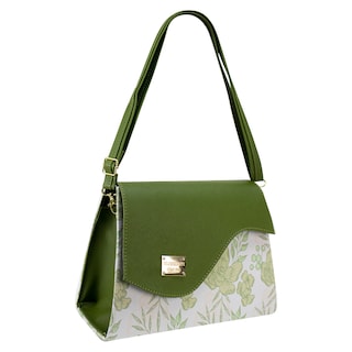 Foto 2 | Bolso Para Dama Verde Olivo Flor Pimienta Sintetico Mónica Nueva Imagen