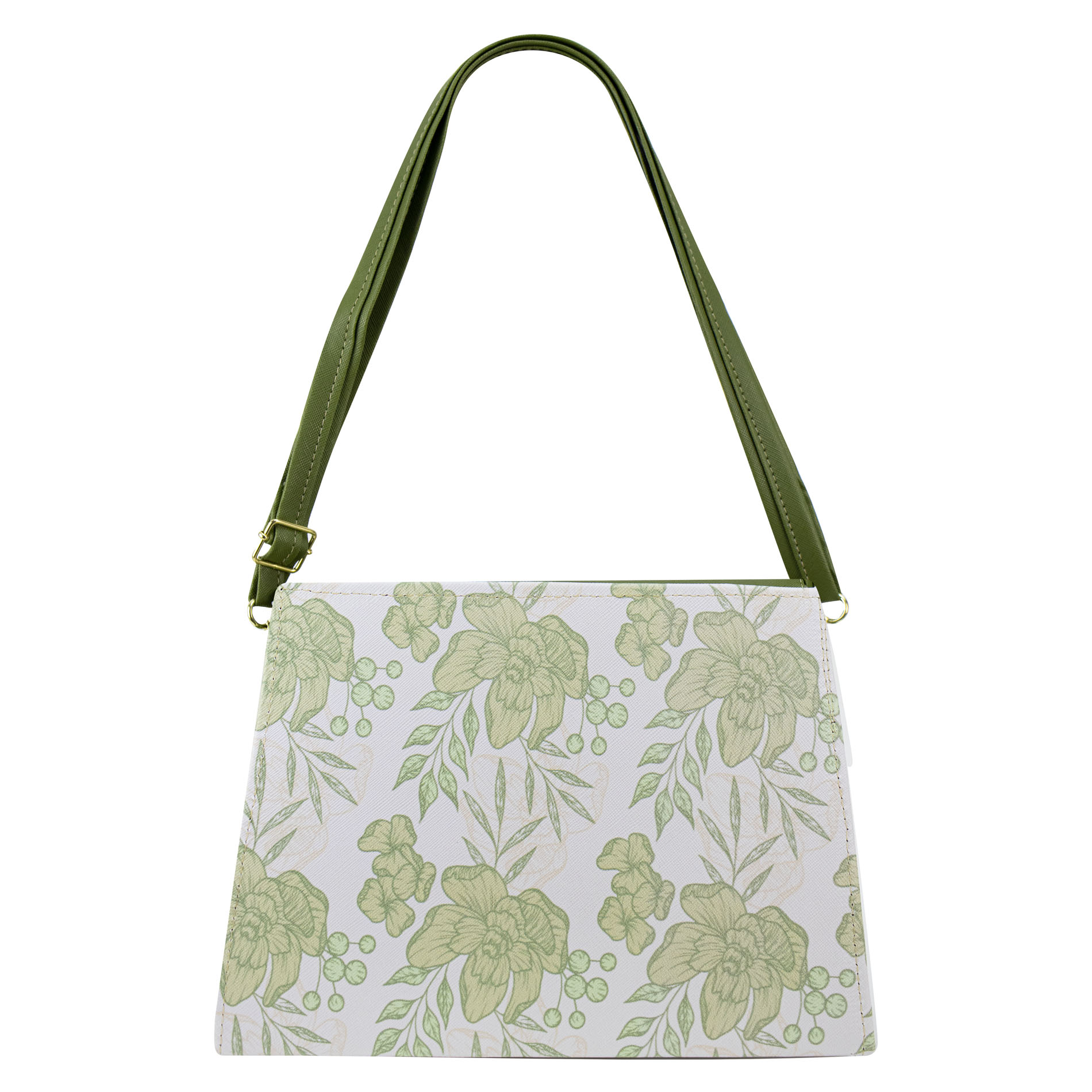 Foto 4 pulgar | Bolso Para Dama Verde Olivo Flor Pimienta Sintetico Mónica Nueva Imagen