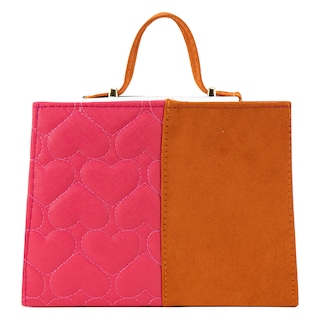 Foto 3 | Bolso Para Dama Fiusha Durazno Corazón Textil/sintetico Gina Nueva Imagen