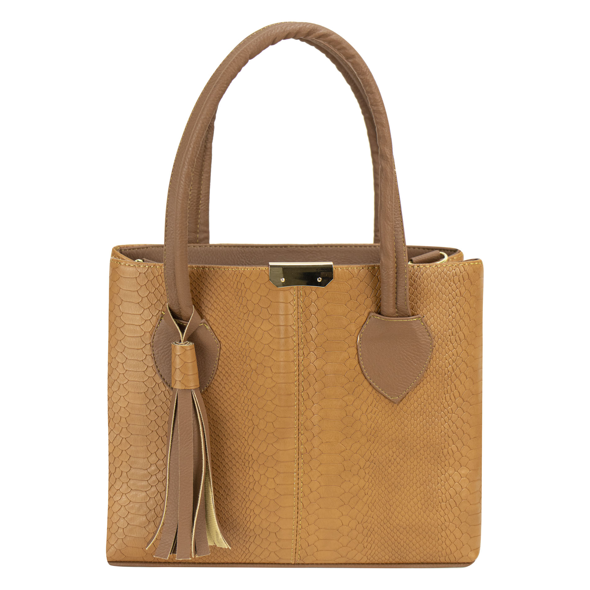 Bolso Para Dama Miel Piton Tang Sintetico Paloma Nueva Imagen