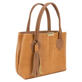 Foto 2 | Bolso Para Dama Miel Piton Tang Sintetico Paloma Nueva Imagen