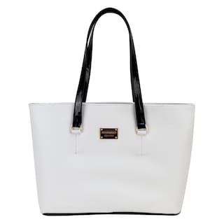Foto 1 | Bolso Para Dama Blanco Dapra Negro Sintetico Grecia Nueva Imagen