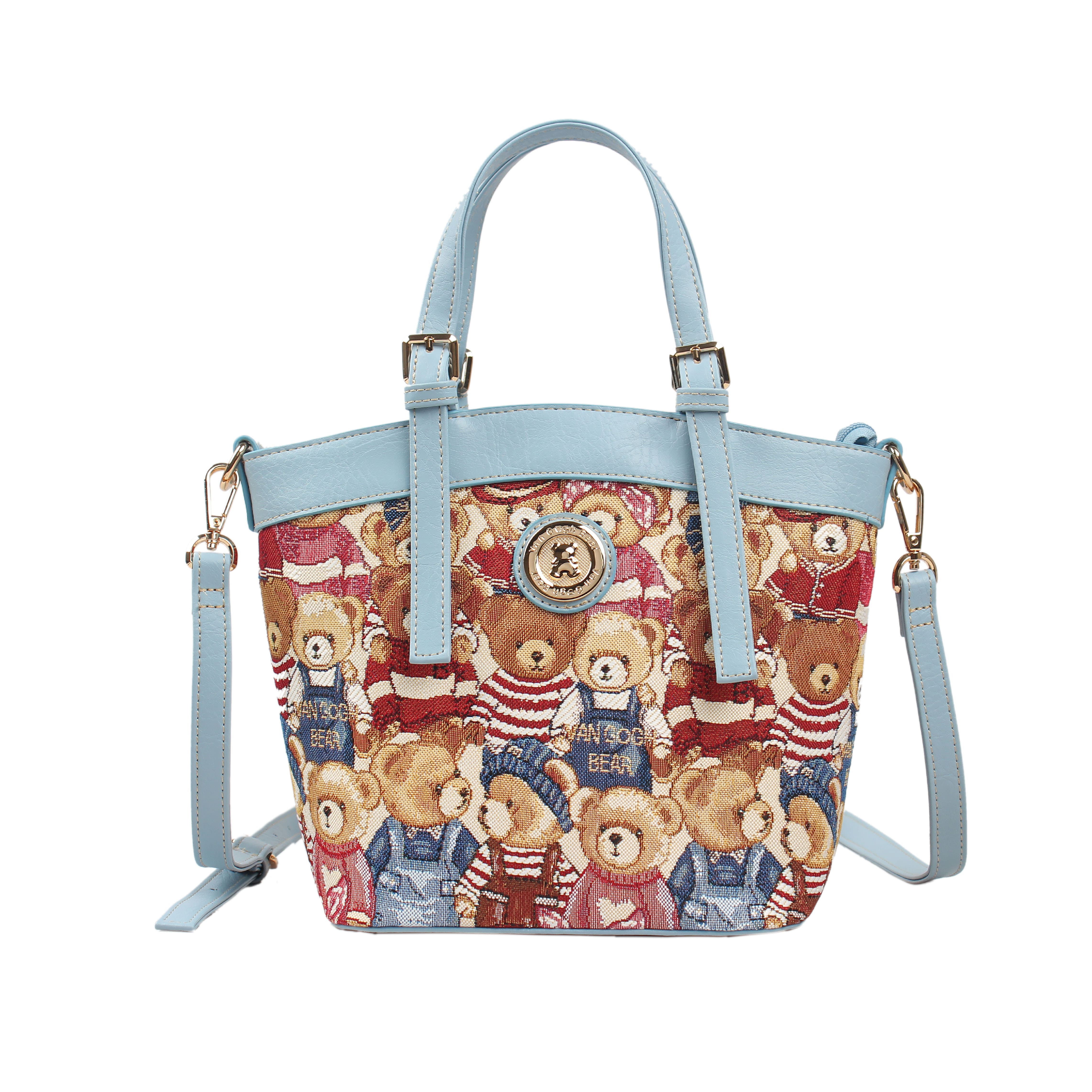 Foto 2 pulgar | Bolso De Mano Van Gogh Bear By Henney Bear V007 Love Story
